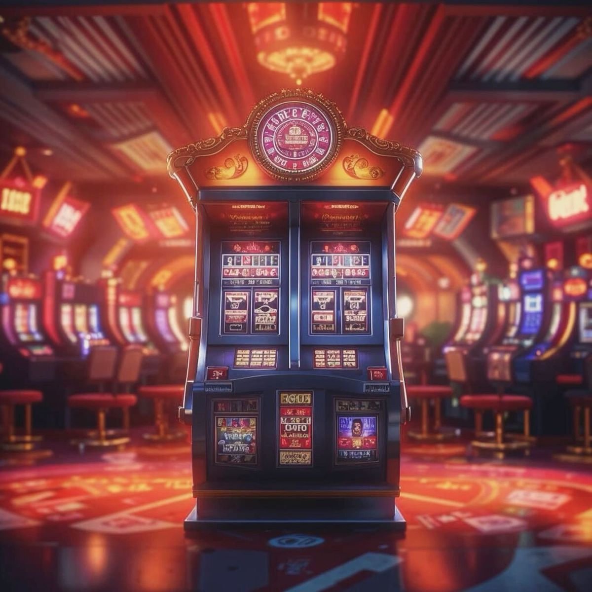 Detailed paytable view showing symbol values and bonus mechanics in Mega Sevens game